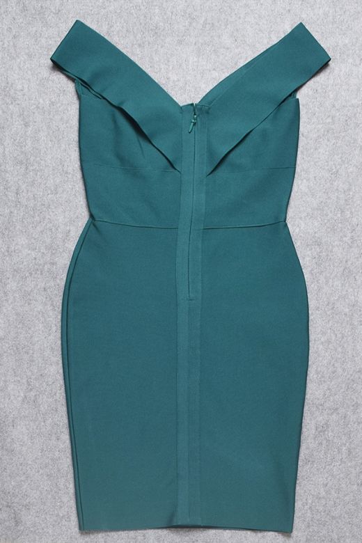 Ash Bandage Dress - Emerald Green