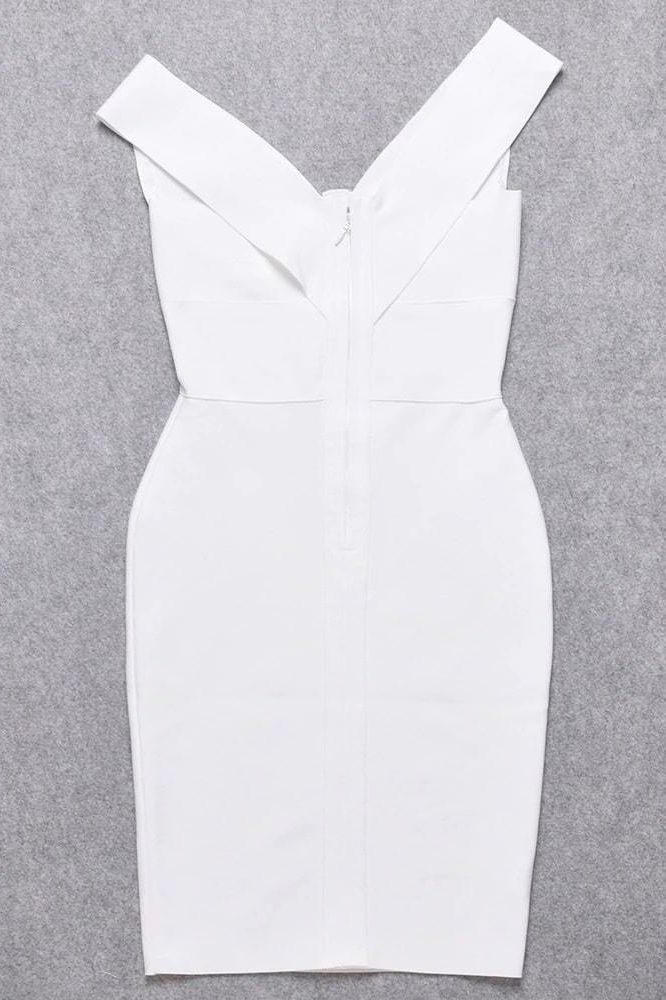 Ash Bandage Dress - White Pearl