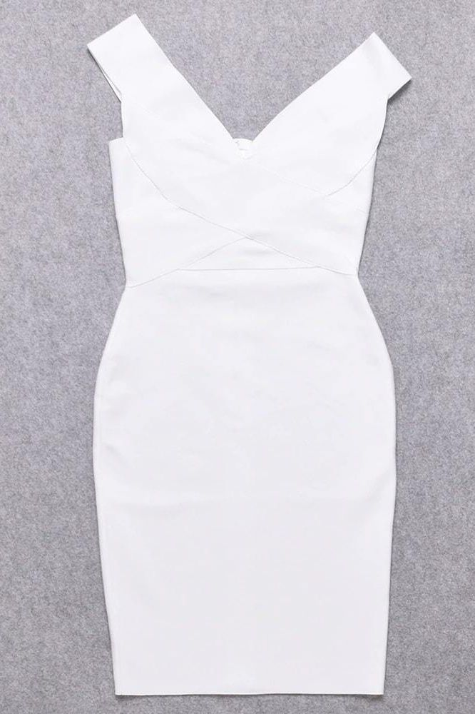 Ash Bandage Dress - White Pearl
