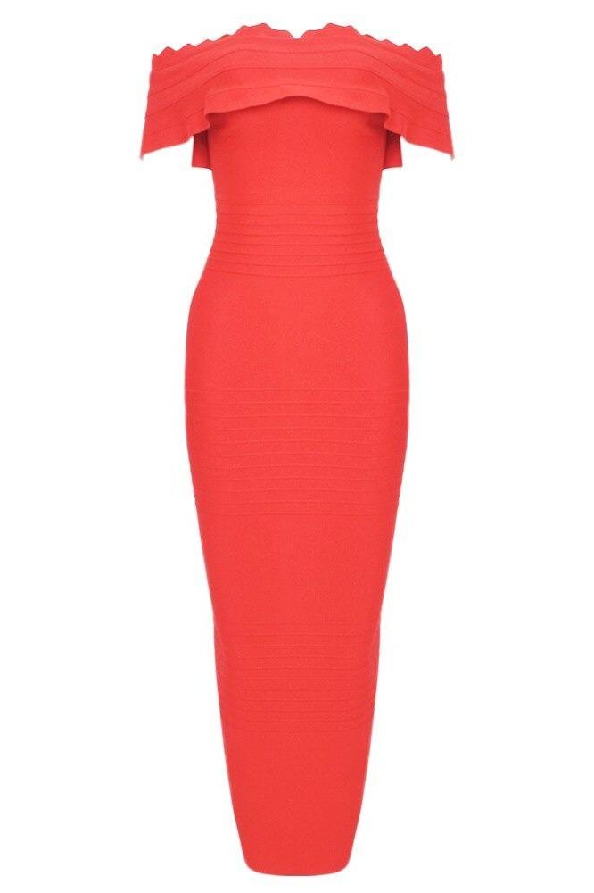 Billie Bandage Midi Dress - Lipstick Red